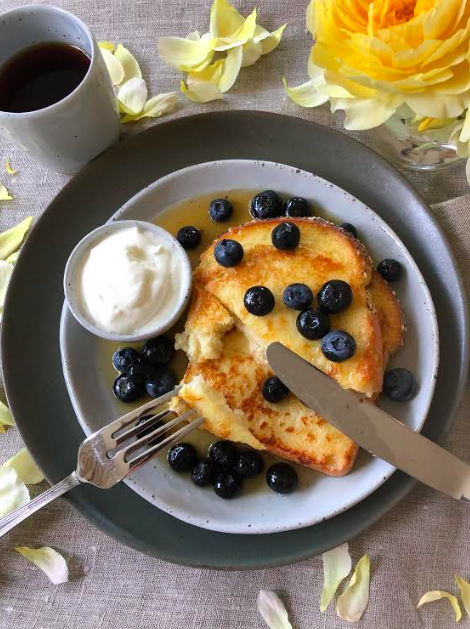 Swanbourne Market — Lemony French Toast with Blueberries